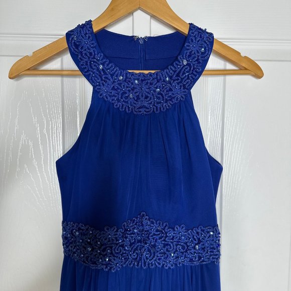 Women's One by Eight Royal Blue Halter Gown US Size 4 - Picture 5 of 15